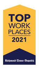 top place to work ribbon 2021