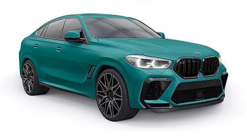 Example of a green four door BMW sedan shown with BMW car insurance