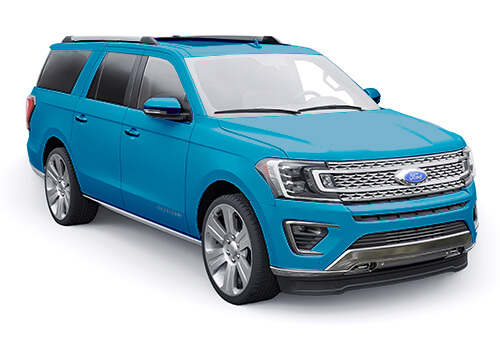 Example of a blue four door Ford SUV shown with insurance for ford